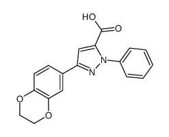 5-(2,3-DIHYDRO-BENZO[1,4]DIOXIN-6-YL)-2-PHENYL-2H-PYRAZOLE-3-CARBOXYLIC ACID picture