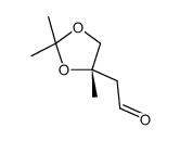 2-[(4S)-2,2,4-trimethyl-1,3-dioxolan-4-yl]acetaldehyde结构式