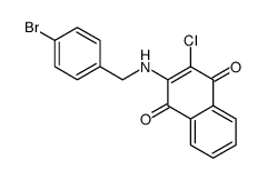 2-[(4-bromophenyl)methylamino]-3-chloronaphthalene-1,4-dione结构式