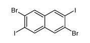 2,6-dibromo-3,7-diiodonaphthalene Structure
