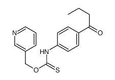 O-(pyridin-3-ylmethyl) N-(4-butanoylphenyl)carbamothioate Structure