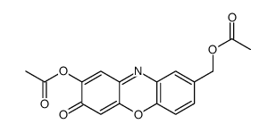 (8-acetyloxy-7-oxophenoxazin-2-yl)methyl acetate结构式