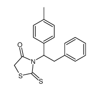 3-[1-(4-methylphenyl)-2-phenylethyl]-2-sulfanylidene-1,3-thiazolidin-4-one结构式