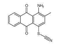 1-amino-2-methyl-4-thiocyanato-anthraquinone Structure