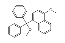1-methoxy-4-[methoxy(diphenyl)methyl]naphthalene结构式