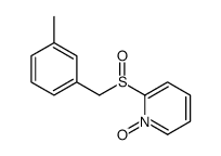 2-[(3-methylphenyl)methylsulfinyl]-1-oxidopyridin-1-ium Structure