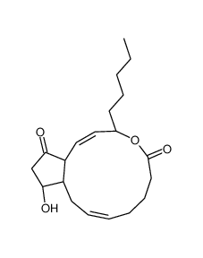 (5Z,13E,15S)-9α,15-Dihydroxy-11-oxoprosta-5,13-dien-1-oic acid 1,15-lactone structure