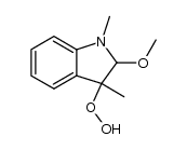 2-methoxy-1,3-dimethyl-2,3-dihydro-indol-3-yl hydroperoxide结构式