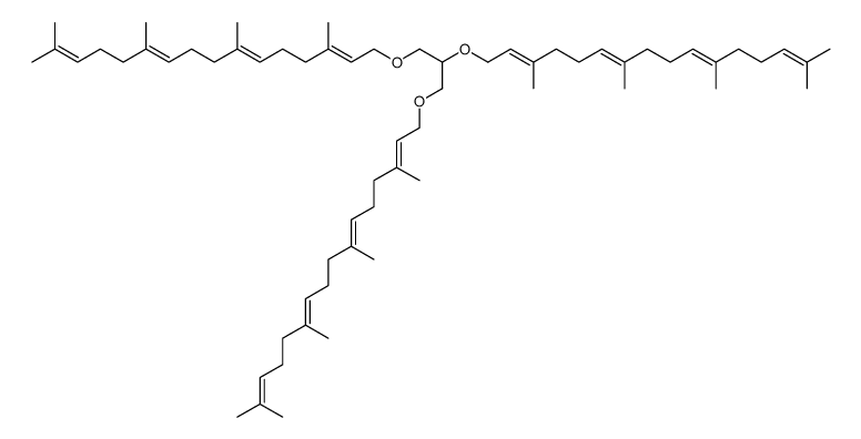 (all-E)-1,2,3-tris-(3,7,11,15-tetramethyl-hexadeca-2,6,10,14-tetraenyloxy)-propane结构式