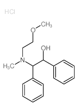 2-(2-methoxyethyl-methyl-amino)-1,2-diphenyl-ethanol结构式