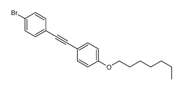 1-bromo-4-[2-(4-heptoxyphenyl)ethynyl]benzene结构式