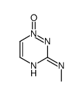 N-methyl-1-oxido-1,2,4-triazin-1-ium-3-amine结构式