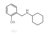 Phenol,2-[(cyclohexylamino)methyl]-, hydrochloride (1:1) Structure