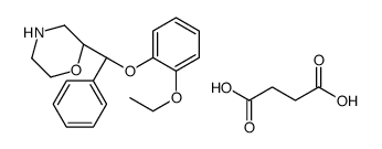 butanedioic acid,(2S)-2-[(S)-(2-ethoxyphenoxy)-phenylmethyl]morpholine Structure