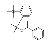 dimethyl-(1-phenylethoxy)-(2-trimethylsilylphenyl)silane结构式