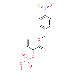 Dimethyl 1-(4-nitrobenzyloxycarbonyl)-1-propene-2-yl=phosphate structure