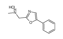 N-methyl-1-(5-phenyl-1,3-oxazol-2-yl)methanamine,hydrochloride结构式