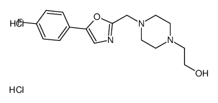 2-[4-[[5-(4-fluorophenyl)-1,3-oxazol-2-yl]methyl]piperazin-1-yl]ethanol,dihydrochloride Structure