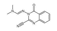 N'-(2-cyano-4-oxoquinazolin-3-yl)-N,N-dimethylmethanimidamide结构式