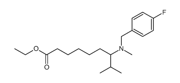 7-[(4-Fluoro-benzyl)-methyl-amino]-8-methyl-nonanoic acid ethyl ester结构式