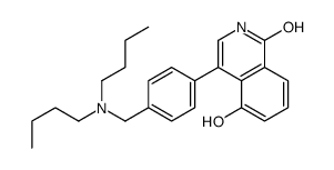 4-[4-[(dibutylamino)methyl]phenyl]-5-hydroxy-2H-isoquinolin-1-one Structure