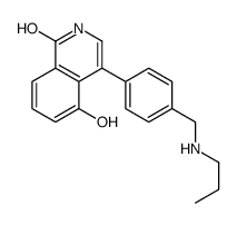 5-hydroxy-4-[4-(propylaminomethyl)phenyl]-2H-isoquinolin-1-one结构式