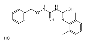 (1E)-1-[amino-(phenylmethoxyamino)methylidene]-3-(2,6-dimethylphenyl)urea,hydrochloride Structure