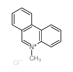 Phenanthridinium, 5-methyl-, chloride (1:1) structure