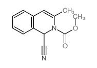 methyl 1-cyano-3-methyl-1H-isoquinoline-2-carboxylate结构式