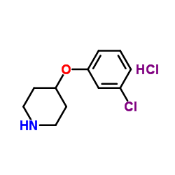 4-(3-Chlorophenoxy)piperidine hydrochloride (1:1) Structure