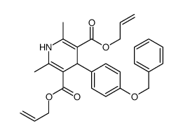 bis(prop-2-enyl) 2,6-dimethyl-4-(4-phenylmethoxyphenyl)-1,4-dihydropyridine-3,5-dicarboxylate Structure