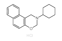 2-cyclohexyl-1,3-dihydrobenzo[f][1,3]benzoxazine,hydrochloride结构式