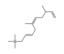 5,8-dimethyldeca-2,5,9-trienyl(trimethyl)silane结构式