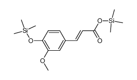 (E)-3-(4-trimethylsiloxy-3-methoxyphenyl)acrylic acid trimethylsilyl ester结构式