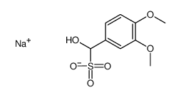 sodium alpha-hydroxy-3,4-dimethoxytoluene-alpha-sulphonate结构式