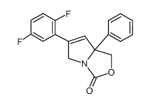 6-(2,5-difluorophenyl)-7a-phenyl-5,7a-dihydro-1H-pyrrolo[1,2-c][1,3]oxazole-3-one结构式