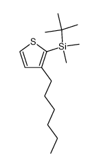 tert-butyl-[3-(n-hexyl)thiophen-2-yl]dimethylsilane Structure