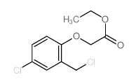 ethyl 2-[4-chloro-2-(chloromethyl)phenoxy]acetate结构式