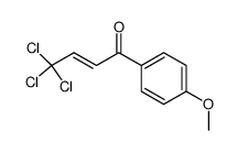 p-Methoxyphenyl-3,3,3-trichlor-prop-1-enyl-keton结构式