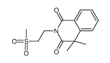 4,4-dimethyl-2-(2-methylsulfonylethyl)isoquinoline-1,3-dione结构式