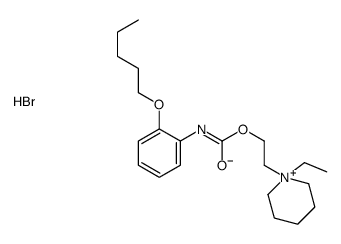 1-(2-Hydroxyethyl)-1-ethylpiperidinium bromide o-(pentyloxy)carbanilat e Structure