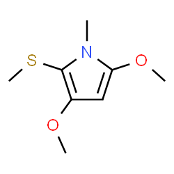 1H-Pyrrole,3,5-dimethoxy-1-methyl-2-(methylthio)-(9CI)结构式