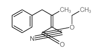 2-Butenoic acid,2-cyano-3-methyl-4-phenyl-, ethyl ester structure