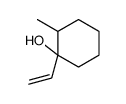 1-ethenyl-2-methylcyclohexan-1-ol结构式
