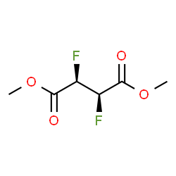 Butanedioic acid, 2,3-difluoro-, dimethyl ester, (2R,3R)-rel- (9CI) Structure