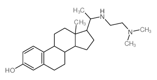 17-[1-(2-dimethylaminoethylamino)ethyl]-13-methyl-6,7,8,9,11,12,14,15,16,17-decahydrocyclopenta[a]phenanthren-3-ol结构式