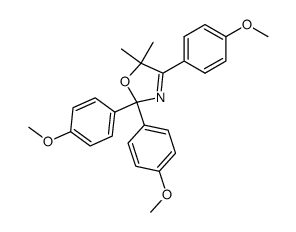 5,5-dimethyl-2,2,4-tris(p-methoxyphenyl)-3-oxazoline结构式
