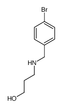 3-[(4-bromobenzyl)amino]-1-propanol结构式