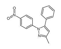 3-methyl-1-(4-nitrophenyl)-5-phenylpyrazole Structure