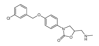 3-[4-[(3-chlorophenyl)methoxy]phenyl]-5-[(methylamino)methyl]oxazolidin-2-one Structure